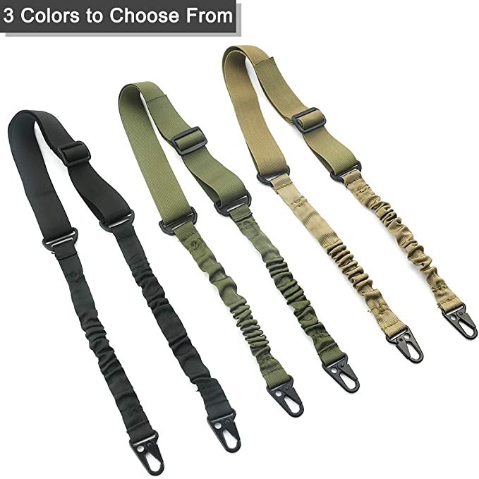 Feyachi 2 Point Rifle Sling/Gun Sling Adjustable Shoulder Strap with Metal Hook