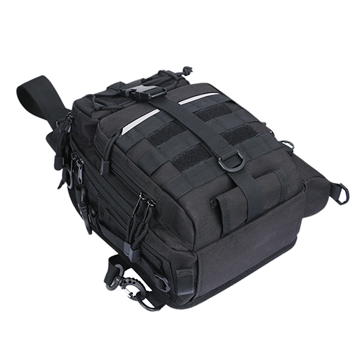 Tactical Sling Backpack Small Waterproof EDC Shoulder Bag Plenty of Pockets for Fishing