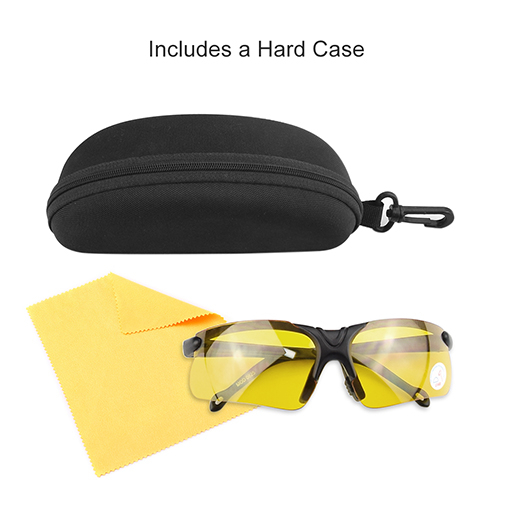 Shooting Glasses with Case Anti Fog Hunting Safety Glasses for Men Women