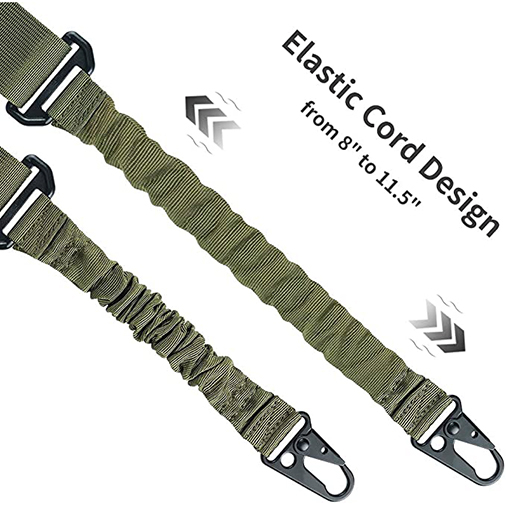 Feyachi L46 Two Points Rifle Sling with Mlok QD Sling Mount, Length Adjustable Gun Sling with Larger Metal Hooks