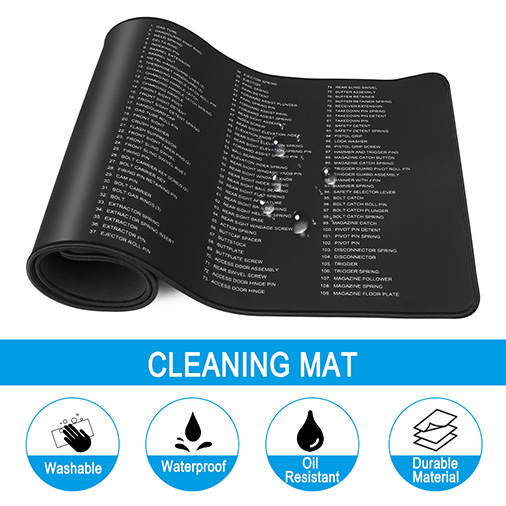 36inchx12 Cleaning Mat Large and Catton Swabs Tools Pouch Extra Thick Protective Pad