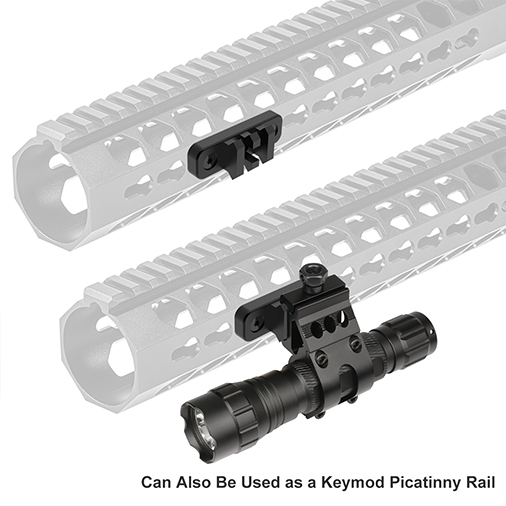 Keymod GoPro Mount, 2 in 1 Side Gun Rail Mount for GoPro and Keymod Picatinny Rail, 90 Degree Camera Mount for Keymod System