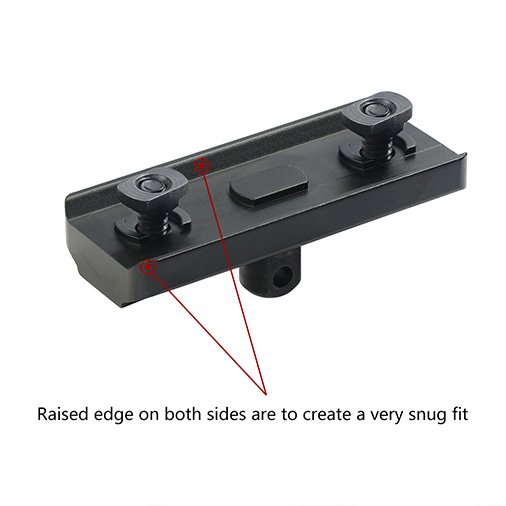 M-LOK Bipod Adapter Mount Fits on M-Lok System