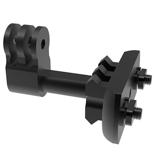 M-LOK GoPro Mount, 2 in 1 Side Gun Rail Mount for GoPro and Mlok Picatinny Rail