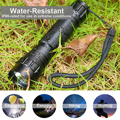 Feyachi FL14-MB Tactical Flashlight 1200 Lumen Matte Black LED Weapon Light with M-Lok Flashlight Mount and Pressure Switch Included