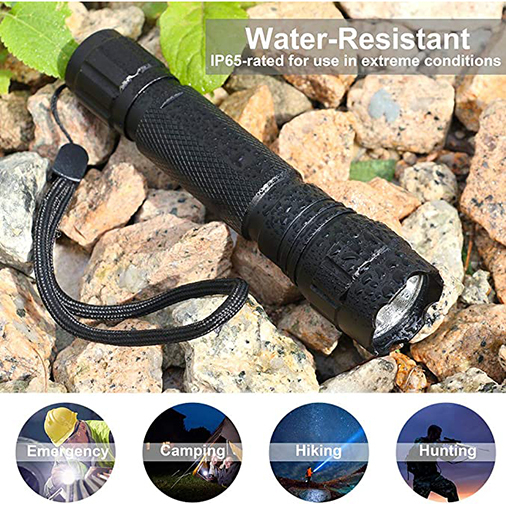 Feyachi FL22-MB Tactical Flashlight 1200 Lumen LED Flashlight with Low Profile M-Lok Flashlight Mount,Rechargeable Batteries and Pressure Switch Included