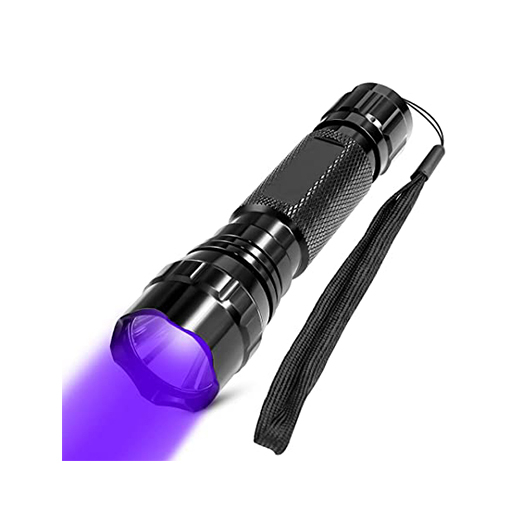 Feyachi UV Flashlight Blacklight 395nm CREE LED Ultraviolet for Pet Urine Detector Outdoor Tactical Hunting Flashlight Blood Tracker with Picatinny Rail Mount