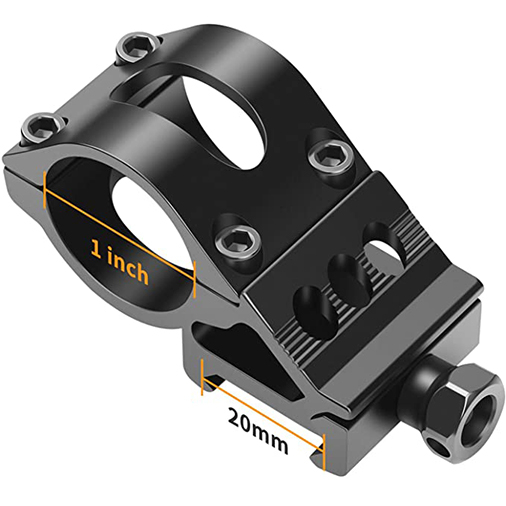 Feyachi 1inch Offset Picatinny Flashlight Mount