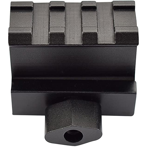 1" Picatinny Riser Mount w/See Through Hole for Scopes and Optics, 1.56" Long, 3 Slot