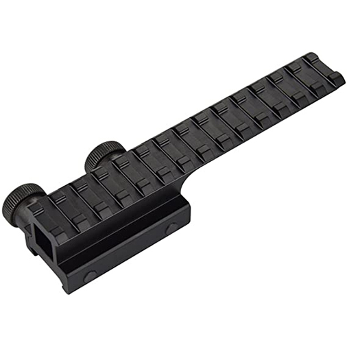 Riser Mount, Tactical High Profile Picatinny Weaver Rail Flat Top Mount Adaptor and Riser for Scopes and Optics, 0.94" H x 5.7" L, 14 Slots