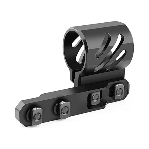 Feyachi M-Lok Offset Flashlight Ring Mount for Mlok Rail System 2 Mounting Inserts Included fits 27mm 25.4mm 20mm Diameter Flashlight