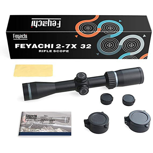 Feyachi Falcon 2-7x32mm Long Eye Relief Rifle Scope