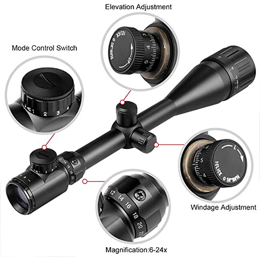 Feyachi 6-24x50mm AOEG Rifle Scope