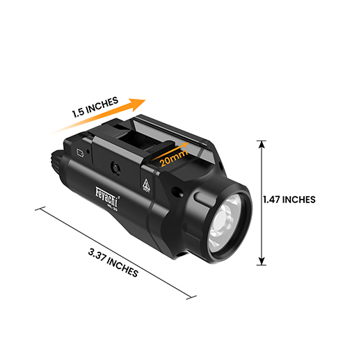 Feyachi HL-20 Rail Mounted Compact Tactical Flashlight