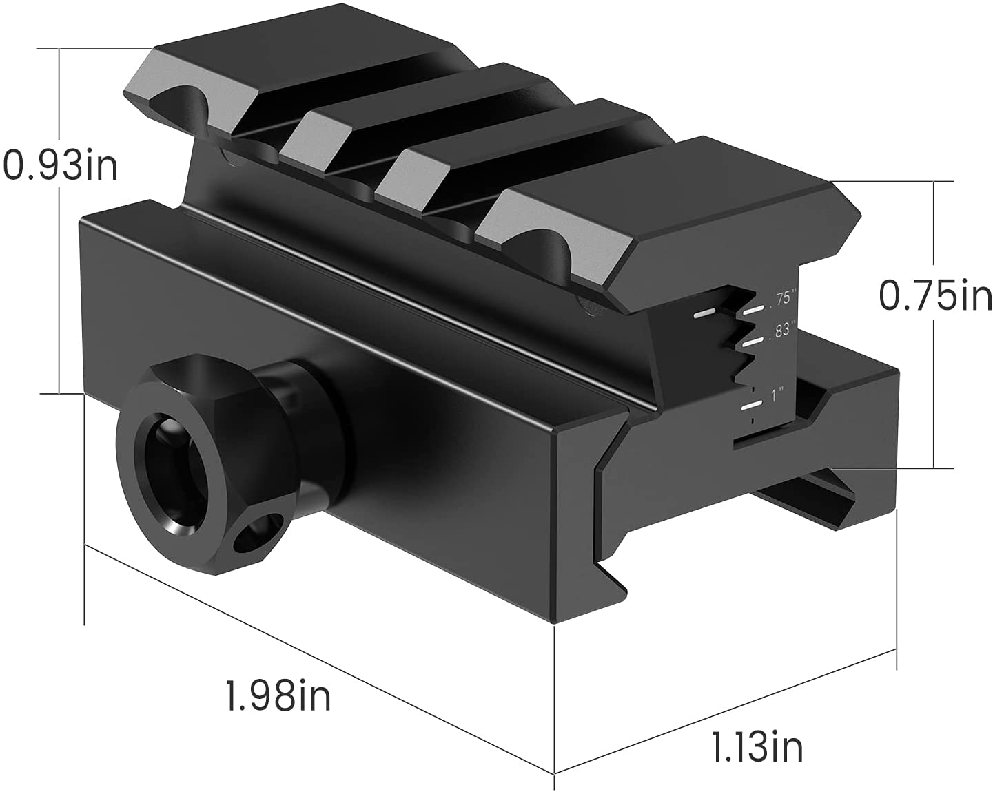 Feyachi TRM10 Adjustable Height Picatinny Riser Mount