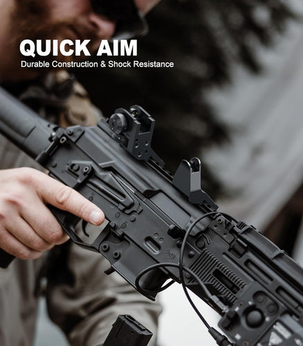 How can I shoot more accurately with iron sights?