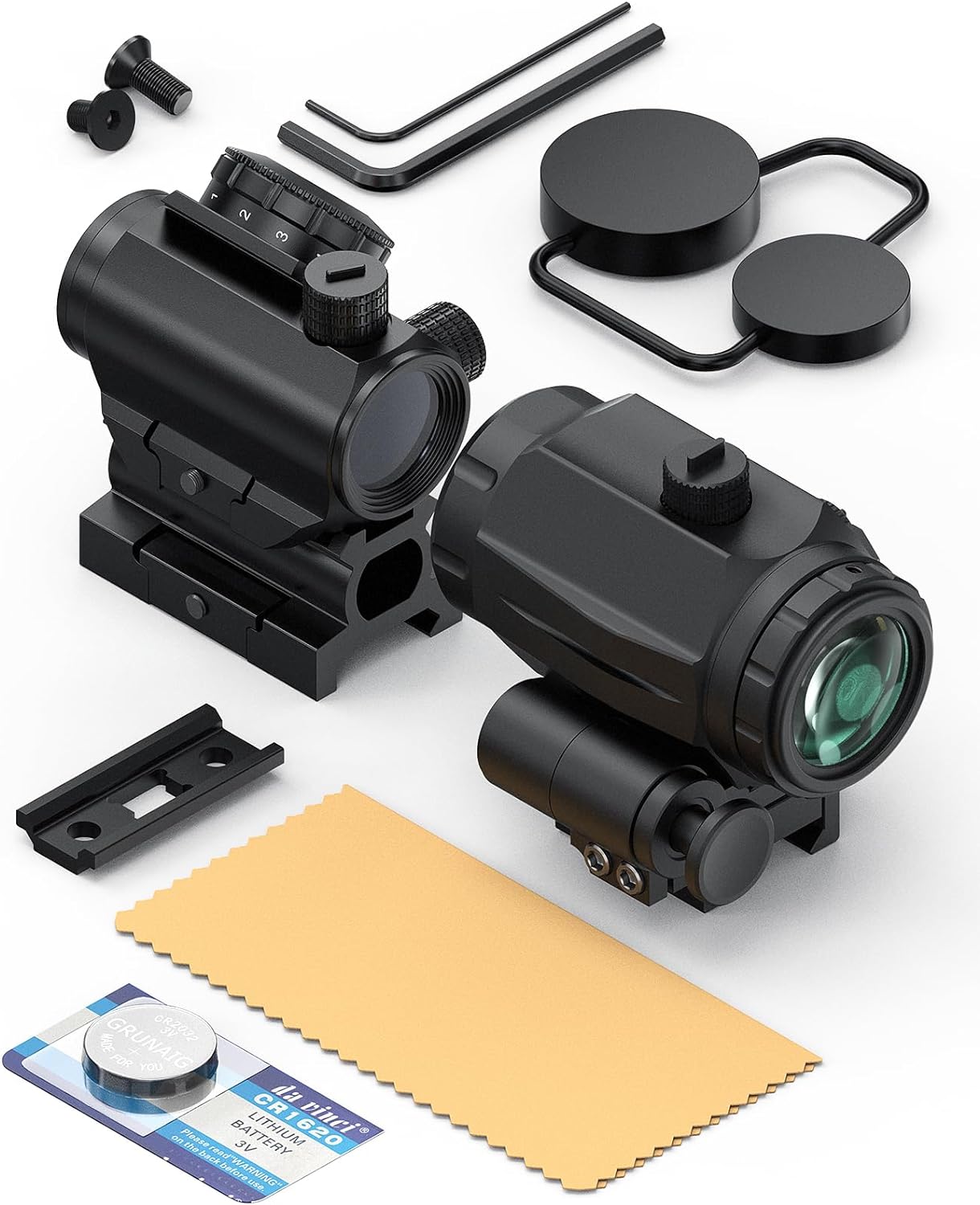Resight Kit Feyachi RS-23 Red Dot Sight with M40 3X Magnifier Combo Kit, 1x22mm Re ...