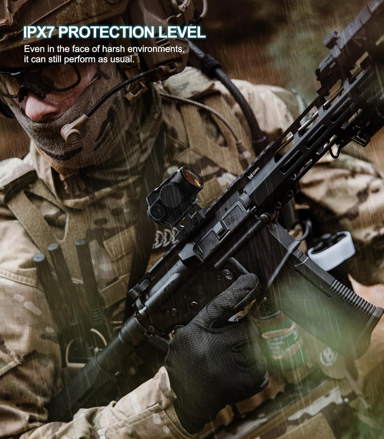 Feyachi V90 2 MOA Red Dot Sight Shake Awake Red Dot Scope Waterproof Rifle Scope 1 x 25mm .75” Rser Mount feyachi Default Title Default Title-