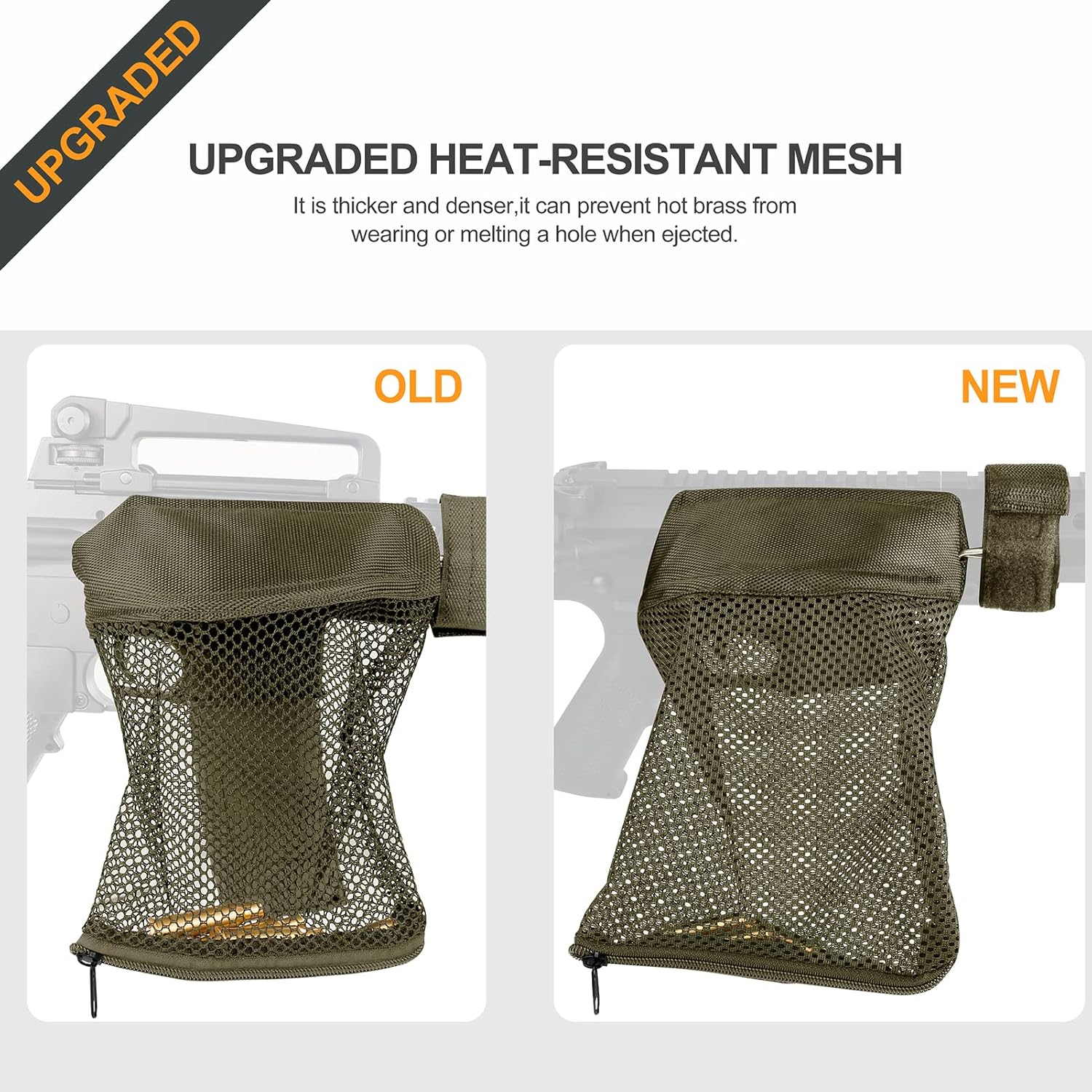 Feyachi SC55 Sand Brass Shell Catcher for Rifle Range Shooting