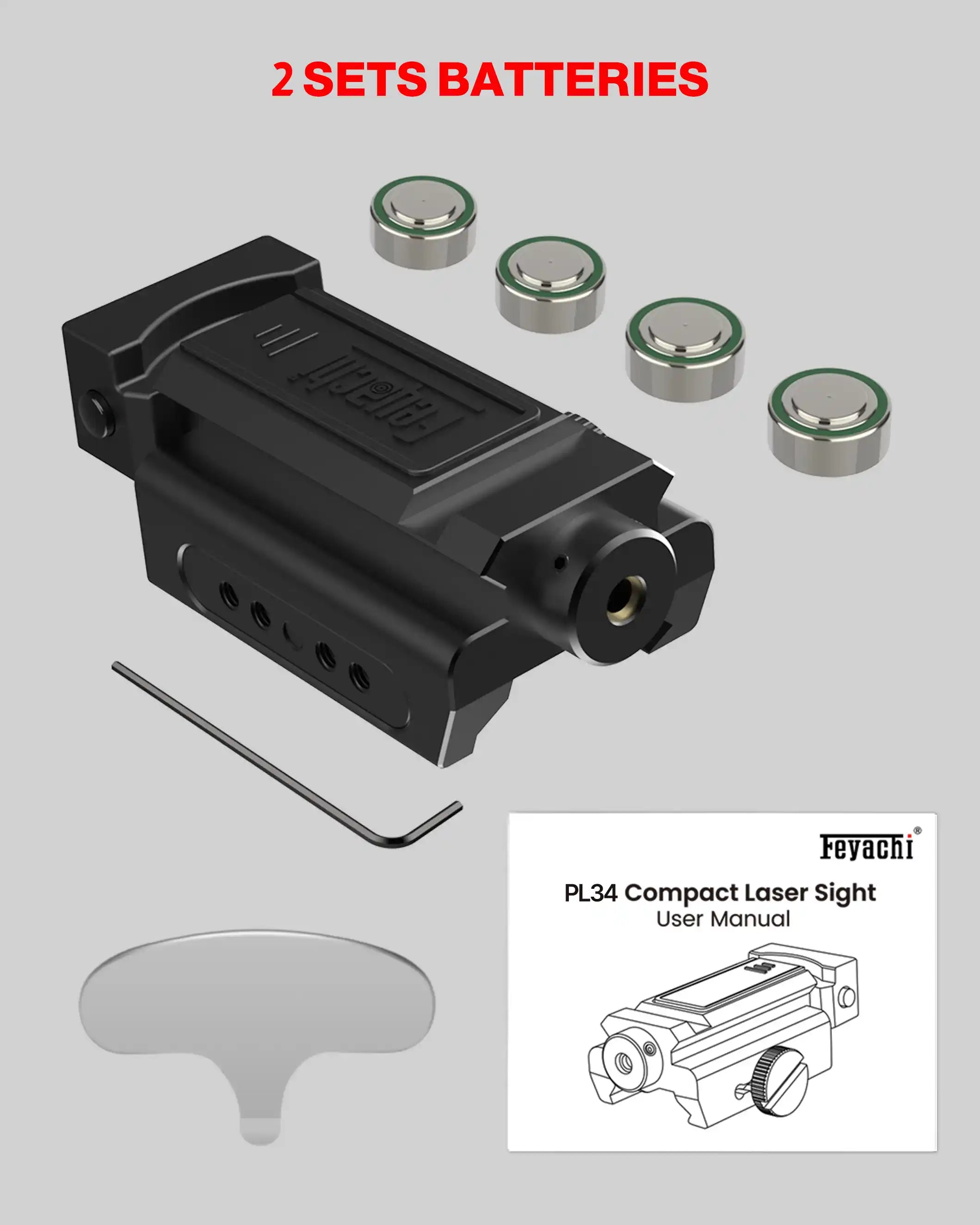 Feyachi PL-34 Compact Laser Sight - Green Low-Profile feyachi Default Title Default Title-