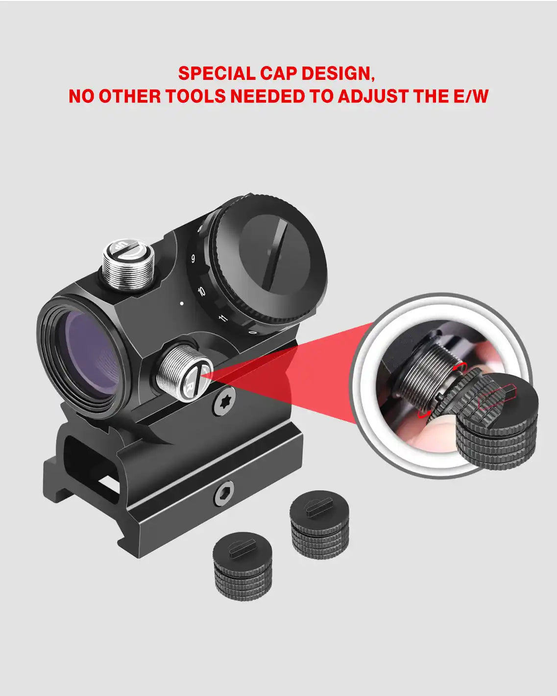 Feyachi Riser Feyachi RDS-23 Micro Red Dot Sight - Compact with Riser Mount – feyachi