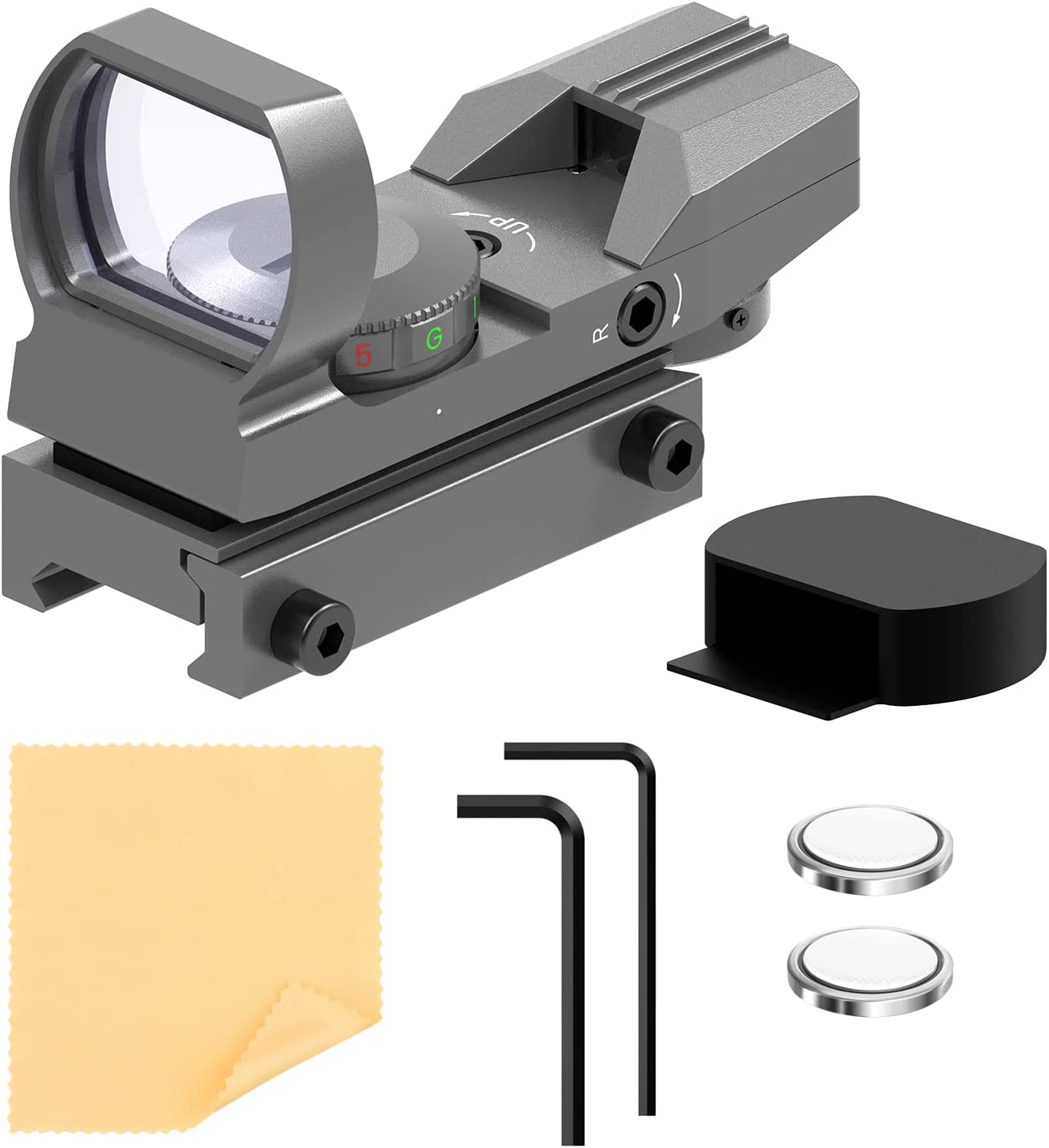 Feyachi RS-39 Reflex Sight - Adjustable Reticle Red/Green