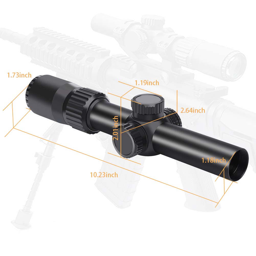 Feyachi RSC31 Tactical Rifle Scope - 1-4x24 SFP Red Illuminated feyachi Default Title Default Title-