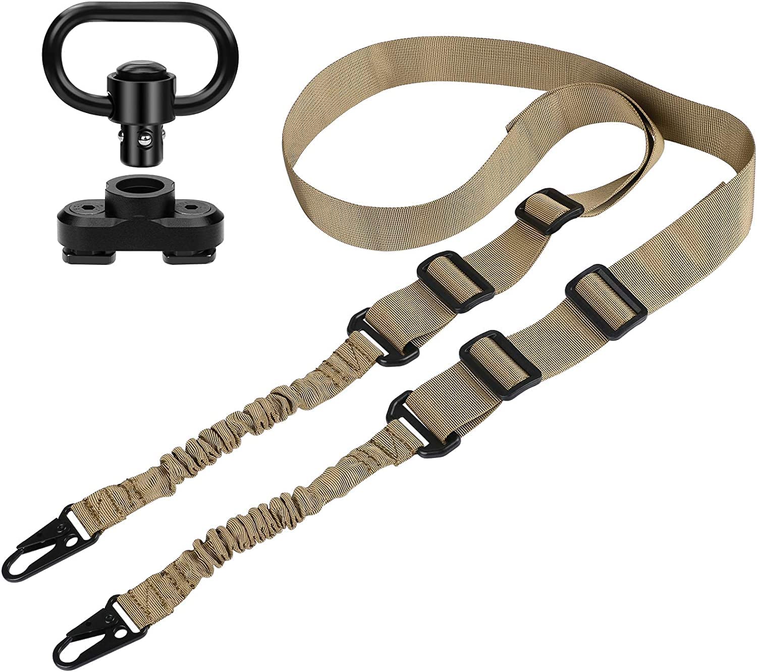 Feyachi S6049K Tactical Sling - Mlok QD Mount Khaki