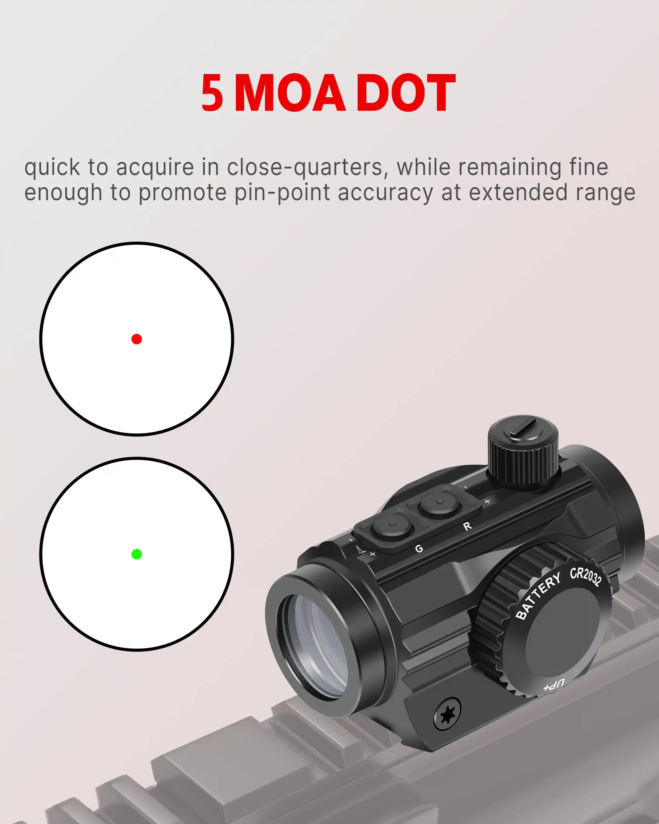 Feyachi RDS-36 Red & Green Dot Sight - Micro Reflex with Riser