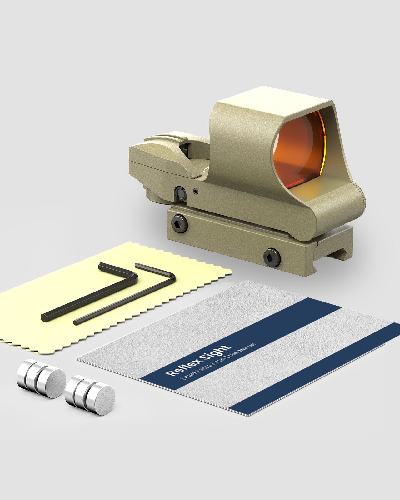 Feyachi RS61 Red Dot Reflex Sight Khaki - Co-Witness Mount feyachi Default Title Default Title-