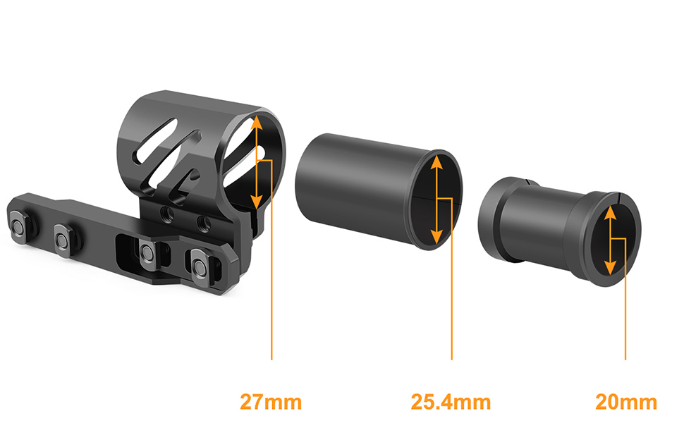 Feyachi M-Lok Offset Flashlight Ring Mount for Mlok Rail System