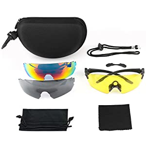 Tactical Safety Glasses Sport Sunglasses with UV Eye Protection