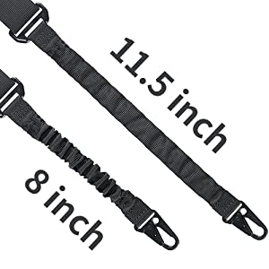 Two Points Rifle Sling with Large Metal Hook