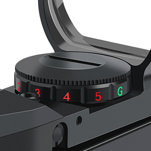 Feyachi Reflex Sight - Adjustable Reticle (4 Styles) Both Red and Green in one Sight